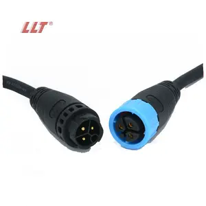 Conector de carga magnético IP65 M19, conector macho y hembra de 3 pines con Cable para iluminación de invernadero