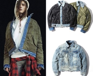 OEM giacca di jeans con colletto a contrasto Private Label - Product Image 3