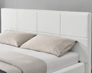 WSF blanco diseño moderno tapizado de piel sintética otomana de almacenamiento cama doble <span class=keywords><strong>Queen</strong></span> con luz LED cama de tamaño doble camas para adultos
