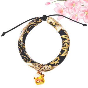 Collier de cloches de chat japonais réglable en tissu Polyester, accessoire pour animaux de compagnie, livraison gratuite - Product Image 5