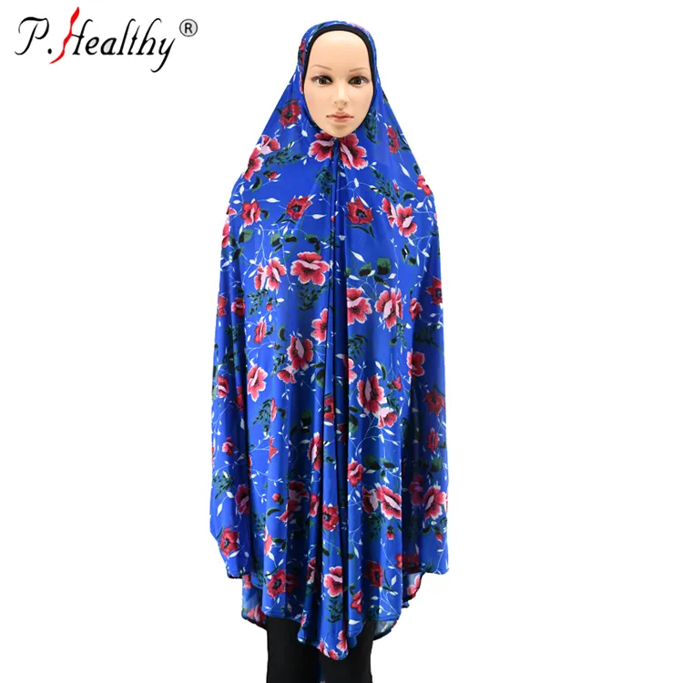 Ph Hot Selling Goedkope Moslim Vrouwen Jurk Nieuwe Indiase Kaftan Print Lycra Gebed Abaya