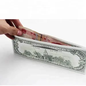 Individuelle Mighty Dollar Brieftasche OEM preisgünstigste 1070d reißfeste recycelte USD Dollar Pfund Tyvek Dupont Paper Mighty Money Brieftasche