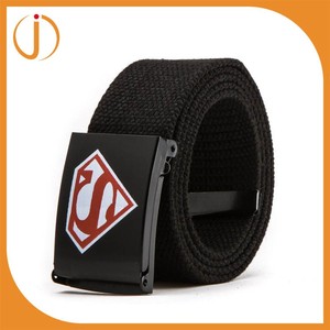 Unisex Color Sólido hombres Web Impresión <span class=keywords><strong>Superman</strong></span> Hebilla de Cinturón de Lona - Product Image 1