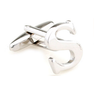 Personnalisé En Acier Inoxydable Cadeau D'affaires <span class=keywords><strong>argent</strong></span> Initiales Lettres boutons <span class=keywords><strong>de</strong></span> <span class=keywords><strong>Manchette</strong></span> - Product Image 5