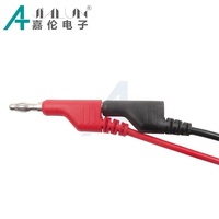 Câble JIALUN 4MM Fiches bananes vers fiches bananes, fils en silicone, sondes de test multimètre