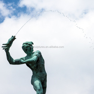 Fontana d'acqua in metallo bronzo di alta qualità per decorazioni da giardino, ideale per piazze e aree esterne. - Product Image 1