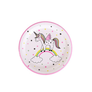 <strong>Unicorn</strong> <strong>Party</strong> <strong>Supplies</strong> Set <strong>Unicorn</strong> Banner Napkin Paper Cups Plate for Kids Birthday Baby Shower Decoration Wholesale - Product Image 4