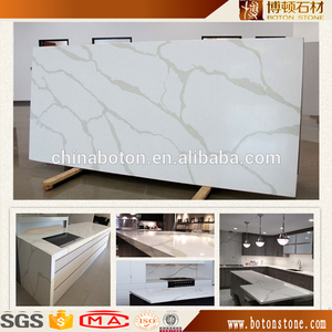 Ingeniería artificial Piedra del cuarzo losa Calacatta cuarzo para <span class=keywords><strong>la</strong></span> <span class=keywords><strong>cocina</strong></span> <span class=keywords><strong>en</strong></span> alta superficie pulida - Product Image 6