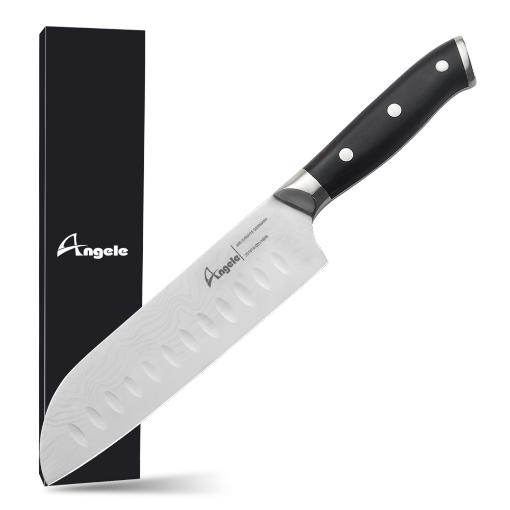 couteau santoku avec boîte