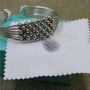 Cheap High Quality Custom Logo Silver Jewelry Polishing Cloth Fabric