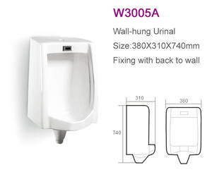 Orinatoio in Ceramica a Parete con Sensore, Prezzo WC Compatto - Product Image 2