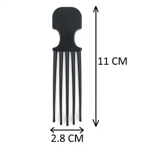 Neues Mini Personal ized Pik mit Kugelspitzen-Zähnen Pick-up Afro Comb