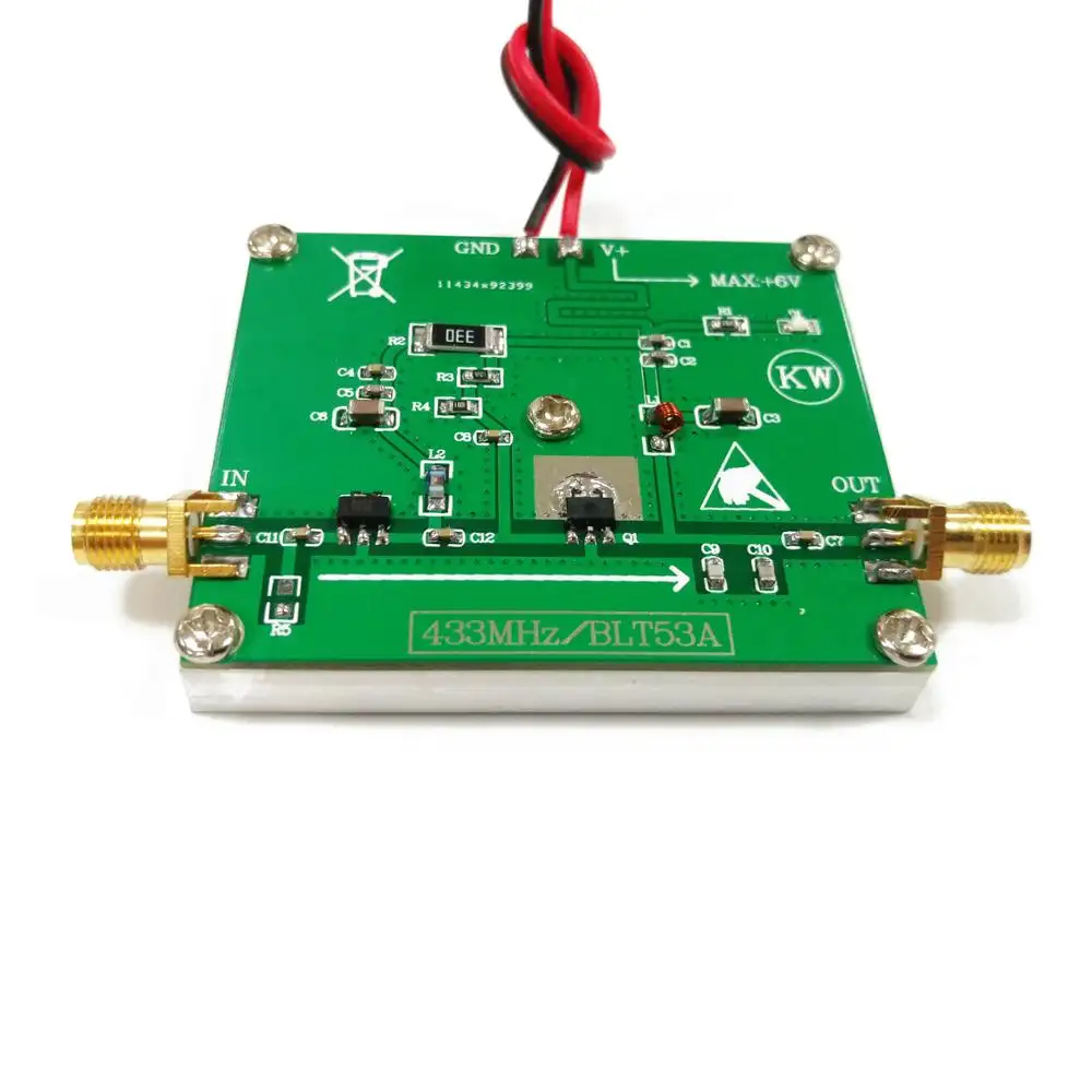 BLT53A 433M amplificador de potencia RF 2W Uso de alta potencia con si4463, módulo de transmisión de datos SI4432 con preamp