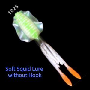 Leurre phosphorescent en plastique souple OEM/ODM, appât artificiel phosphorescent avec jupe en forme <span class=keywords><strong>de</strong></span> poulpe, idéal pour la pêche au calmar, nouveau modèle <span class=keywords><strong>de</strong></span> 2020 - Product Image 4