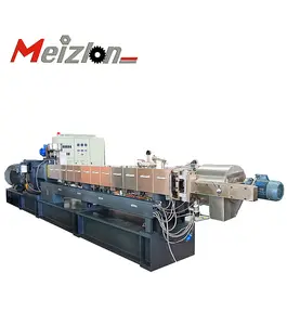PP PE waste plastic recycling pelletizing double screw extruder machine production line