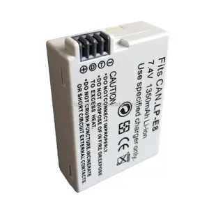 Pin Li-ion Máy Ảnh Lp E8 Pin Lp-e8 7.4V 1350Mah 1500Mah Cho Pin Canon LP E8 Chung EOS 550D 600D 650D 700D X4 X5