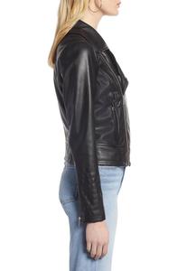 De <span class=keywords><strong>chaqueta</strong></span> de Moto de cuero negro de las mujeres <span class=keywords><strong>chaqueta</strong></span> de cuero remache Moto <span class=keywords><strong>chaqueta</strong></span> de la abrigos - Product Image 3