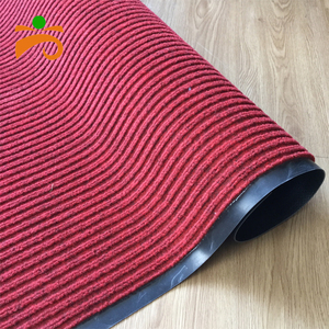 Vente en gros de paillasson d'entrée intérieur personnalisé Tressé fait à la main Tissé Pile coupée Tissage plat Pied de piégeage de la saleté Grattage Nervuré Design - Product Image 2