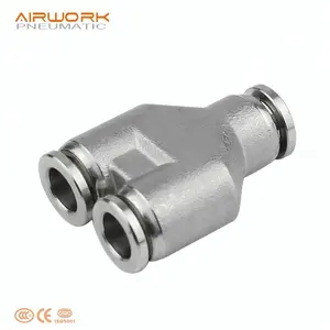 PY Y type three way stainless steel pneumatic fitting pneumatic spare parts