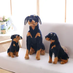 Regalo di compleanno per I Ragazzi di Trasporto di Goccia Realistico Giocattolo Della Peluche Cane Rottweiler Bambola Realistica Animale Farcito 23 centimetri Peluche Cane