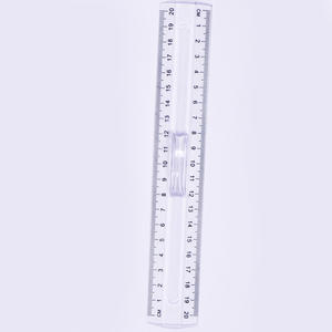 Kostenlose Probe Großhandel billig klar 20cm Kunststoff Lineale mit Griff - Product Image 4
