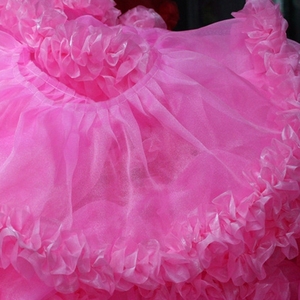 Venta al por mayor de tela de malla bordado flecos cinta encaje cuello borde volante ajuste para decoración de vestidos - Product Image 2
