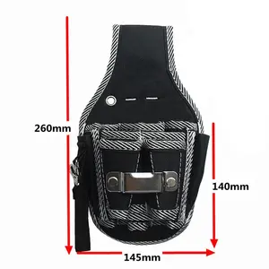 FY durable 9 in 1 Screwdriver Utility Kit Holder Top Quality Nylon Fabric Tool Bag Electrician Waist Pocket Tool Belt Pouch Bag