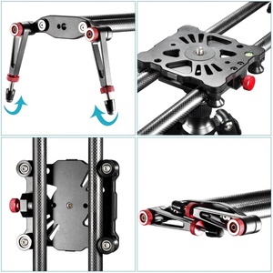 80cm סיבי פחמן המצלמה מסלול דולי Slider Rail מערכת לייצוב צילום סרט סרט וידאו ביצוע DSLR מצלמה - Product Image 4
