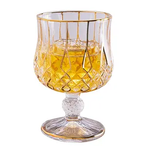 wholesale large decorative wine glass factory china machine made bulk bohemia crystal wine glass for red wine