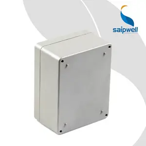 Saip/Saipwell FA34 115X90X60mm IP67 ماء الألومنيوم يموت الصب قذف غطاء المسمار حالة كهربائية