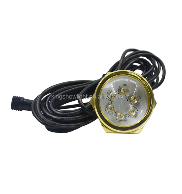 24W 12V Marine Yacht Boat LED Lights IP68 & IP66 Rated Stainless Steel Drain Plug Light for Pool for Underwater Use