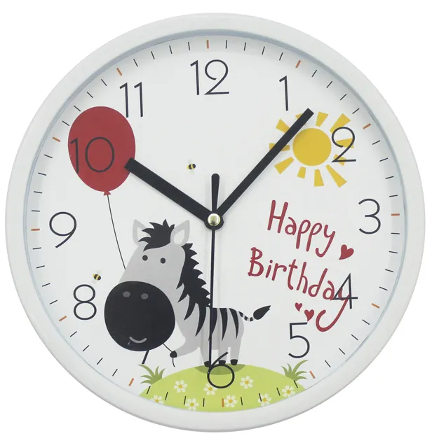 Fashion Promotion 8 inch cartoon wall clock for home decor wholesale