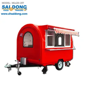 China Suppliers Mobile food trailer Hot dog cart ice cream product for sale