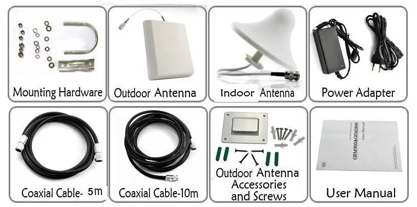 Kingtone 4G B8/3/1 GSM DCS WCDMA 900/1800/2100MHz Tri Band Signal Booster 4G Signal Repeater Booster