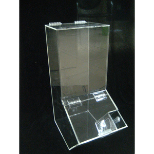 Rõ ràng Acrylic cho S lucite hiển thị <span class=keywords><strong>2</strong></span> ngăn Stackable kẹo chủ lưu trữ nhựa quảng cáo bin container hộp - Product Image 6