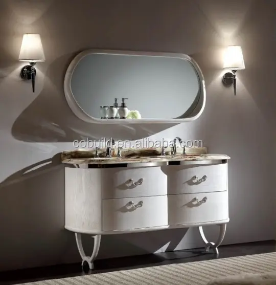 الكلاسيكية الحمام الغرور الإيطالي ، النمط الأوروبي مزدوجة خزانة حمام