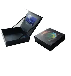 Fabriek 7 inch lcd-scherm video brochure geschenkdoos 7 "lcd groet