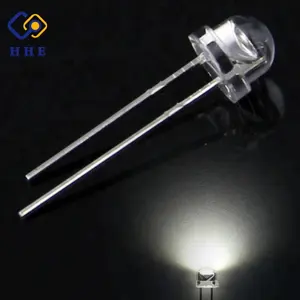 5毫米 0.5 w 草帽白色 led 二极管，用于火炬照明 (28-30LM) --- ROHS