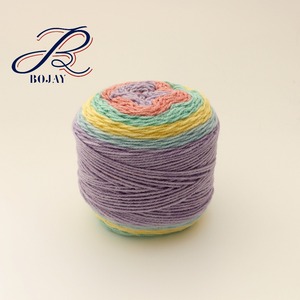 Offre Spéciale NM3/1 100% acrylique gâteau fil 200g sur boule fantaisie arc-<span class=keywords><strong>en</strong></span>-ciel tricoté fil pour bébé Crochet gâteau fil - Product Image 2