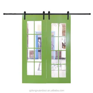 寝室のキッチンパティオのための引き戸の納屋のドア無垢の松の木製のドア