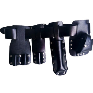 Black <strong>Leather</strong> <strong>Tool</strong> Belt Set With Scaffolding <strong>Tools</strong> - Product Image 2