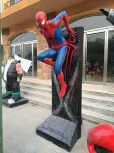 ที่มีคุณ<span class=keywords><strong>ภาพ</strong></span>สูงไฟเบอร์กลาสเรซิ่นเดอร์แมนรูปปั้น - Product Image 2