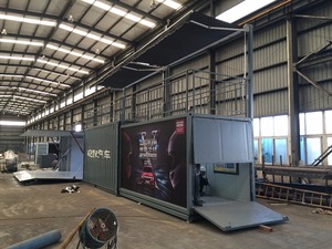 Conteneur de magasin pop-up modulaire mobile de 40 pieds en acier respirant de style industriel, pour centre commercial, magasin de proximité, maison, conteneur d'expédition modifié - Product Image 2