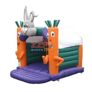 Comercial conejo castillo inflable personalizado castillo inflable para los niños