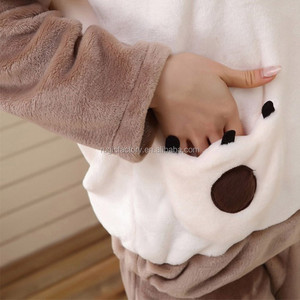 Abbigliamento <span class=keywords><strong>donna</strong></span> <span class=keywords><strong>pigiama</strong></span> accappatoio in pile corallo orso animale adorabile - Product Image 6