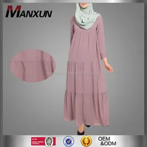 Robe de maternité d'été en mousseline de soie pour femme musulmane, vêtements islamiques