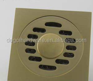 Precio de fábrica latón antiguo Acero inoxidable baño sótano drenaje en el piso rejilla - Product Image 6