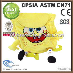 giallo sacchetti <span class=keywords><strong>di</strong></span> peluche per bambini zaino <span class=keywords><strong>spongebob</strong></span> - Product Image 1