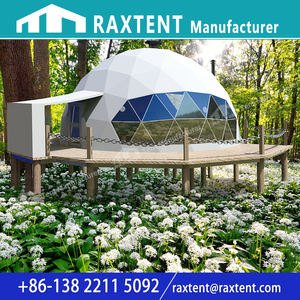 Tienda de Campaña de Lujo <span class=keywords><strong>para</strong></span> Resort con Terraza de 10 m, Precio Económico, Estructura de Tubo de Hierro <span class=keywords><strong>para</strong></span> Casa Domo <span class=keywords><strong>para</strong></span> Glamping - Product Image 2