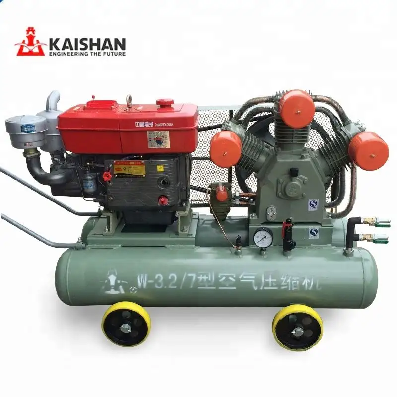 Kaishan 25hp diesel mining piston compressor de ar alternativo para a Mineração usado